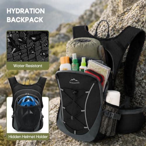 RAINSMORE Hydration Backpack With 2L Hydration Bladder Running Backpack — view 3