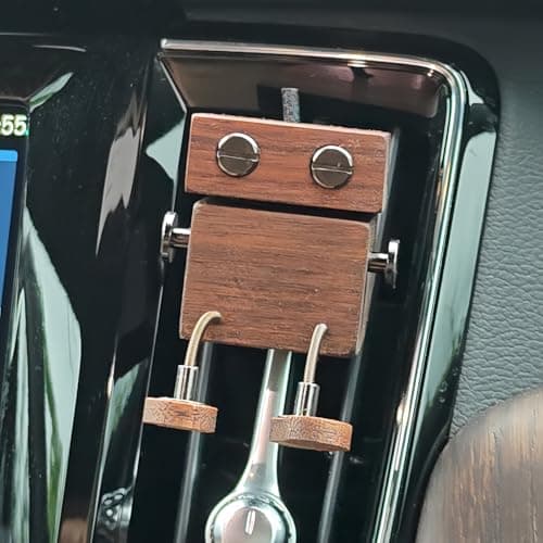 Car Dehumidifier And Odor Eliminator With Wobbling Wooden Figure Fragrance Dispenser - Air Freshener, Car Decor — view 3