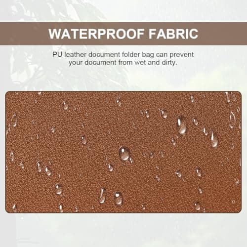 OFFCUP Leather Envelope Documents, 2pcs A4 File Folder, PU Document Bag — view 4