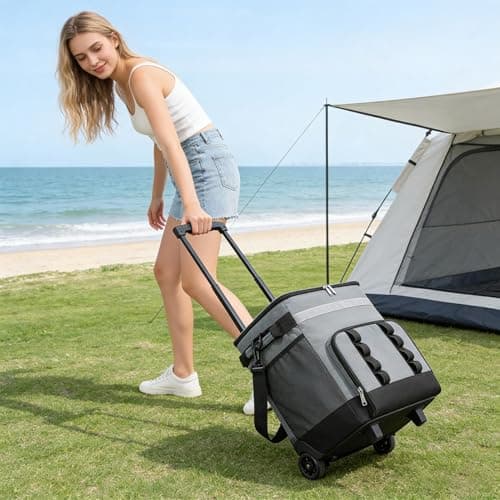 Cooler Bag with Wheels Large Insulated Ice Chest — view 3