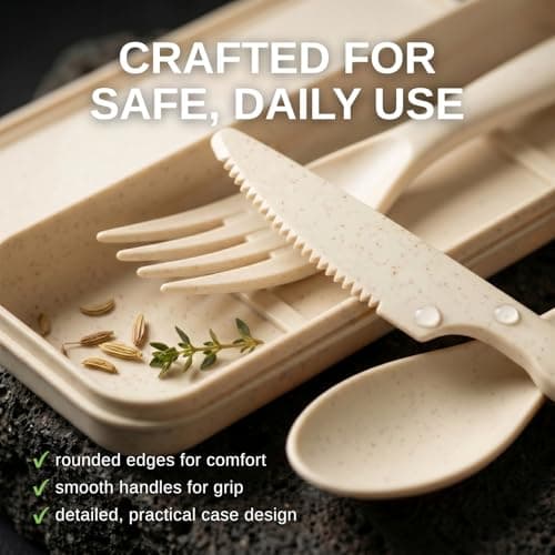 Wrova Camping Cutlery Set – 24-Piece Reusable Cutlery Set for 6 People — view 3