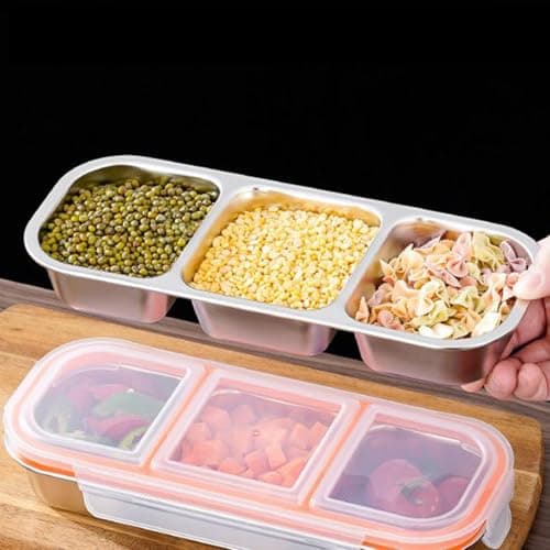 Snack Pack Containers Food-Grade Stackable Multi Compartment Divider — view 5