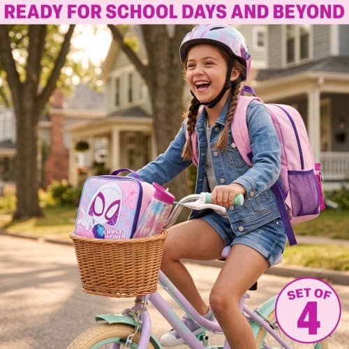 Get Trend Marvel Ghost Spider Girls Large Backpack Set 4 Pcs, 46cm Rucksack — view 5