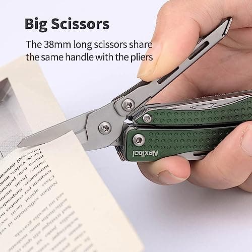 NexTool Mini Flagship EDC Keychain Multitool, Mini Pocket Knife (Green) — view 4