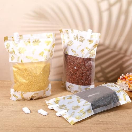30Pcs Vacuum Storage Bags Sealing Clip, Reusable Zipper Labor Saver Sliding Grip Snack Bag Sealing Clips Efficient Bag Sealer Grip for Clothes Bedding and Food Preservation — view 4