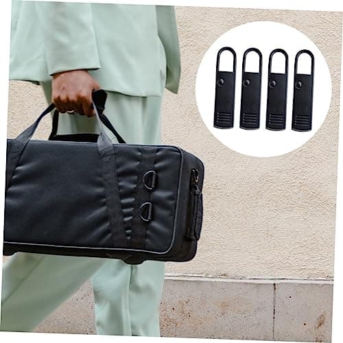 Hoement 4pcs Zipper Repair Kit Black Zinc Alloy Zipper Heads for Female Clothing and Bags Creative Outlook for Jackets Coats and Luggage — view 6