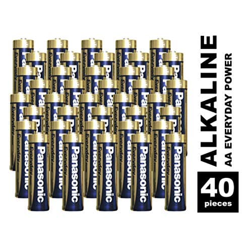 Panasonic EVERYDAY POWER AA batteries, pack of 40 alkaline batteries, AA, Mignon, LR6, 1.5V, 100% cardboard, plastic-free packaging, batteries for reliable energy in daily use — view 3