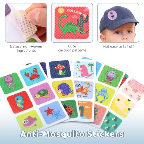 Mosquito Repellent Bracelet, 5 Pack Pure Natural Insect Repellent Bands, Anti-Mosquito Stickers, Waterproof Anti Insects Wristbands for Outdoor Travel Protection — view 4