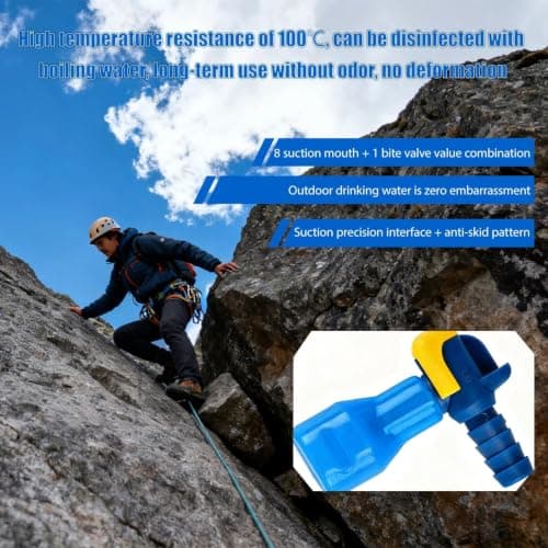 Zhixan 9Pcs Silicone Mouthpiece Bite Valve Replacement Set, Universal Fit — view 6
