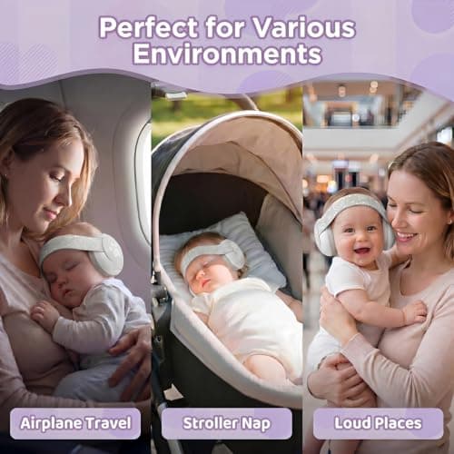 Baby Ear Defenders for 0-36 Months, Soft Adjustable with Noise‑Reduction — view 6