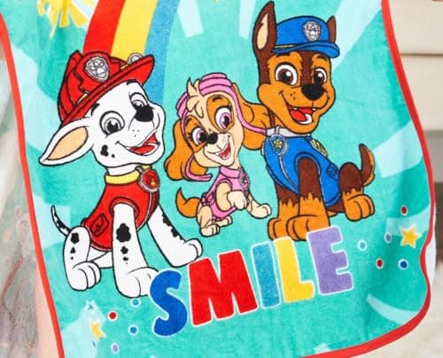 Paw Patrol Poncho Towel 100% Cotton Terry 12M+ Super Absorbent Machine Washable 50 x 50cm Unisex Baby Bath Beach Swimming Towel for Children with Hood — view 6
