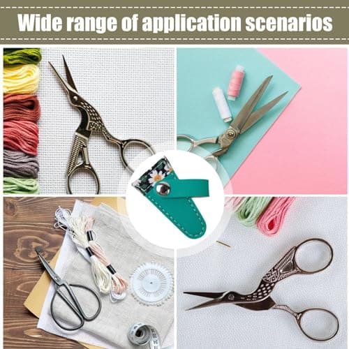 Scissor Sheath – Canvas Compartment Width, Trimmer Carry Sack, Cutting Tool, Edge Safety Cover, Long Tail Styling Supply Container | Shears Pack for Tailoring Sewing Pets Used for Workstation — view 4
