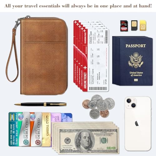FINTIE Passport Holder Travel Wallet for Family — view 5