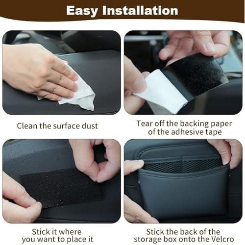 RTDHO Car Seat Side Pocket Organizer,PU Leather Car Pocket Pouch — view 5