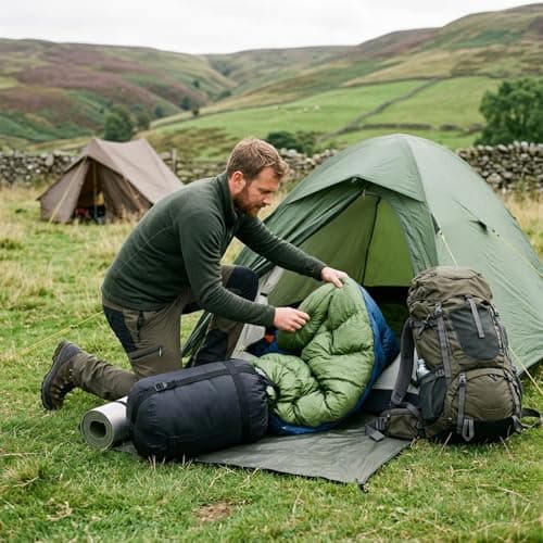 QhgPnt Compression Sack for Sleeping Bag, Compression Bag for Outdoor with Adjustable Straps, Water Resistant Holdall Rucksack, for Outdoors, Camping, Sports, Watersports (43 * 22cm) — view 4