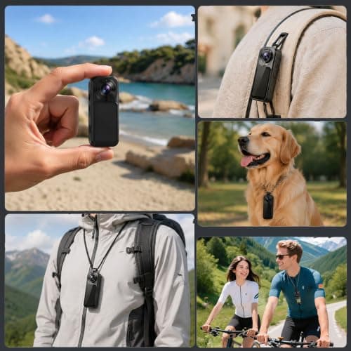 2.7K 30FPS Mini Thumb Camera with 180° Rotating Lens for Daily Shooting — view 3
