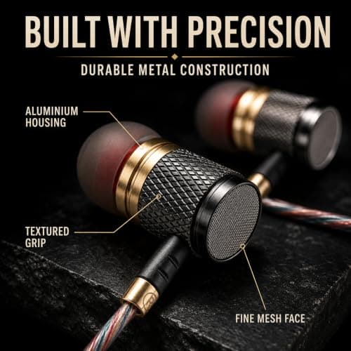 Betron YSM1000 Earphones, Wired In Ear Headphones with 3.5mm Jack — view 5