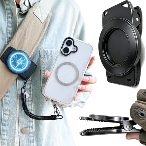 Ysnzaq Magnetic Belt Clip Phone Holder with Anti-Theft Security Strap EYJ