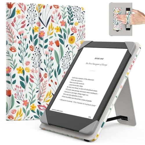 MoKo Universal Case for 6 inch kindle eReaders and Tablets, Flowers