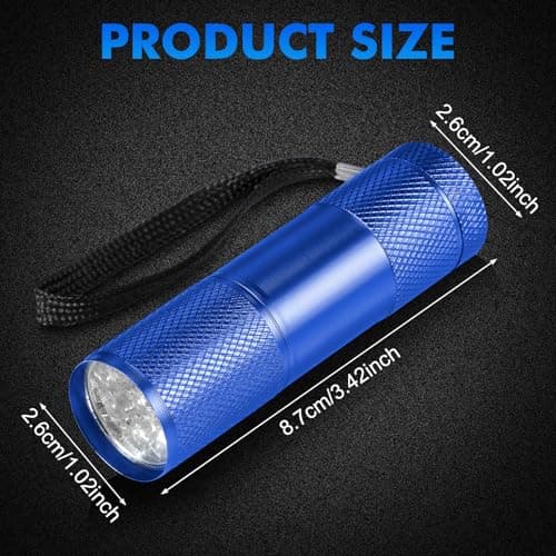 Kssvzz 5 Pack Small Torch, Mini Torches Led Super Bright with 9 LEDs, Multicolor Kids Torch with Lanyard, Aluminum Pocket Torch for Adult Camping Hiking Outdoor Gifts — view 2