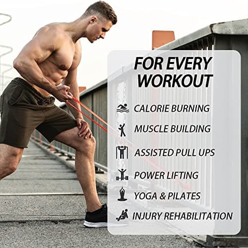 Pull Up Bands & Resistance Bands - Rubber Heavy Duty Loop Band for Men & Women Fitness - Muscle Strength Training - Assist Pull Ups & Gym Exercise (Green : 50-125bls) — view 5