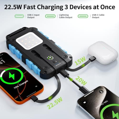 WOWMVP Solar Power Bank 26800mAh 22.5W Fast Charging Portable Charger — view 2