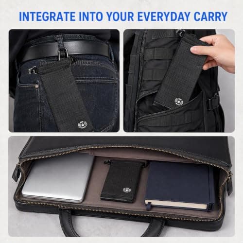 Faraday Pouch for Car Keys and Phone, RFID Signal Blocking Bag Anti Theft Keyless Entry Fob Protector, GPS WiFi Bluetooth NFC Blocker Case, Water Resistant Security Wallet (Black) — view 6
