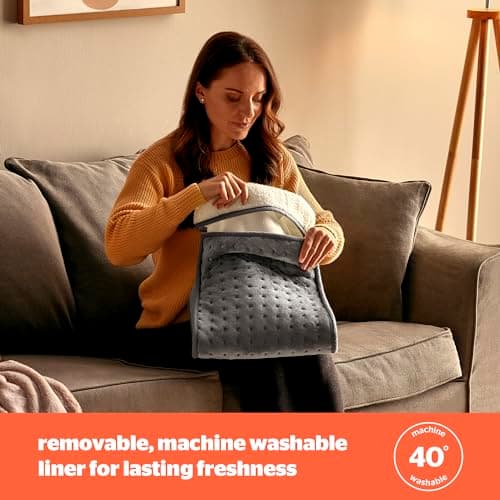 Silentnight Electric Foot Warmer, Grey — view 5