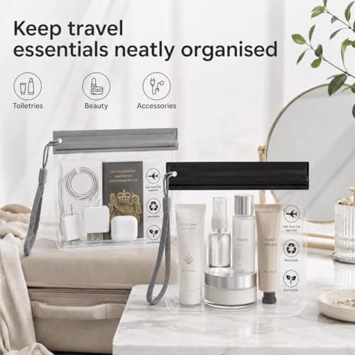 Airport Security Liquids Bag Clear Travel Toiletries Bag Travel Essentials — view 6