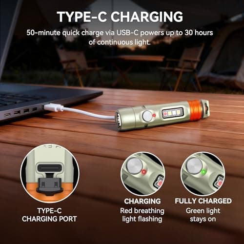 S15PRO-TK Rechargeable EDC Keychain Flashlight,750Lm Mini Light & COB — view 6