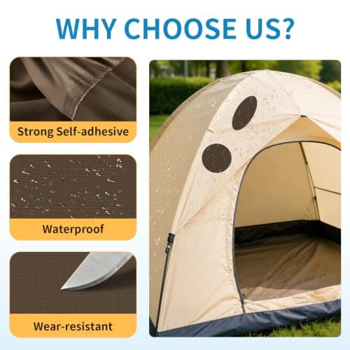Skystuff 10x200cm Nylon Repair Patches, Waterproof Self-Adhesive for Tent — view 2
