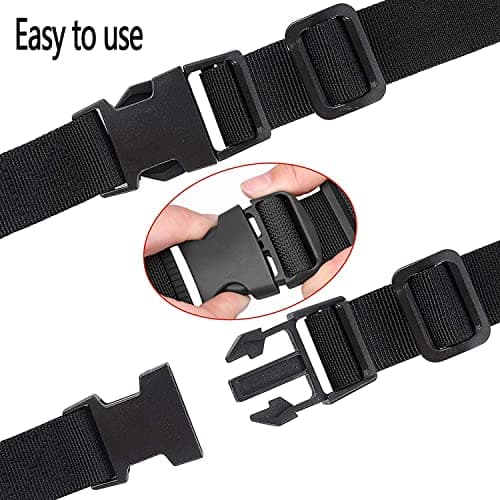 Golf Trolley Cart Bag Straps Webbing Fastener Belt Repalcement & Quick Release Buckle Sleeping Bag Strap - Adjustable & Durable Luggage Suitcase Bag Straps Christmas Tree Straps for Storage — view 3