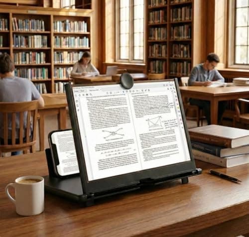 Gadget's Store® phone screen magnifier Foldable mobile phone stand HD mobile phone projector Portable Movie Game Enlarger, 3D Phone Projector for Movies, Travel Reading & Video Calls — view 2