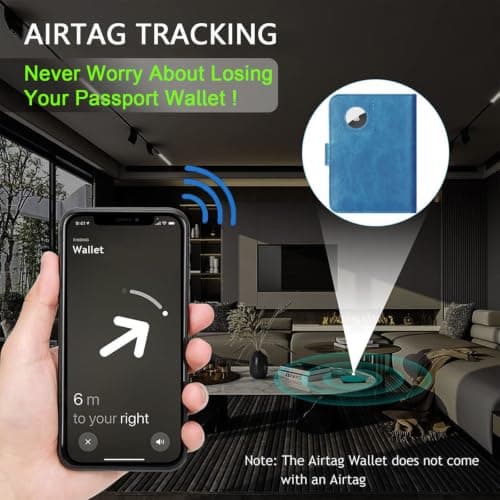 RFID Blocking Leather Passport Holder and Card Holder for Men and Women Travel — view 2