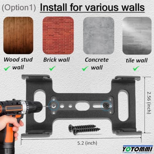 yotommi Metal Wall Mount for Anker Soundcore 2 Portable Bluetooth Speaker — view 5