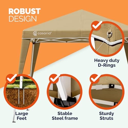 CASARIA Capri Cream 3x3 m Pop Up Gazebo UV 50+ Waterproof with Carry Bag — view 3