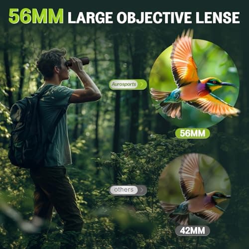 Aurosports 15x56 Binoculars for Adults High Power Back — view 2