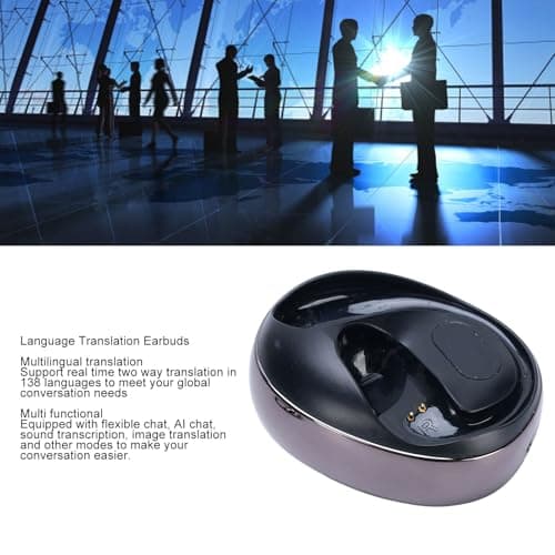 Tonysa AI Chat Offline Translation Earbuds, 138-Language Bluetooth 5.0 Bidirectional Translator, HD Noise Reduction, Waterproof Design for Travel Study Family — view 2