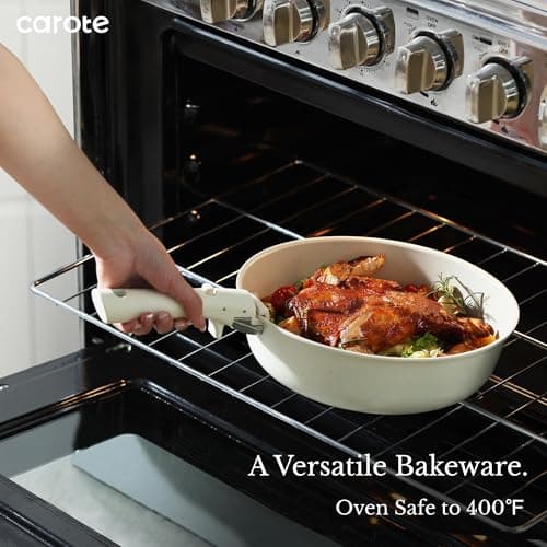 CAROTE 19pcs Pots and Pans Set Non Stick, Cookware Set Detachable Handle — view 4