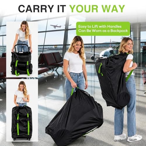 Goodaily Car Seat Travel Bag for Airplane, Foldable Oxford Fabric — view 5