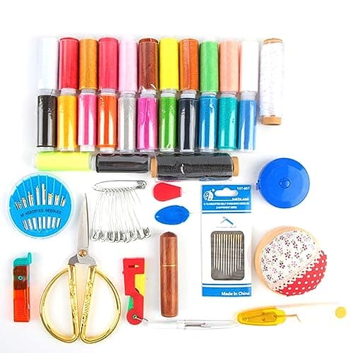 Sewing Kits Portable Travel Sewing Sets Adult Professional Supplies Includes Needle, Thread, Rippers for Beginner Home Kits Upholstery Repair Travel Set Supplies — view 3
