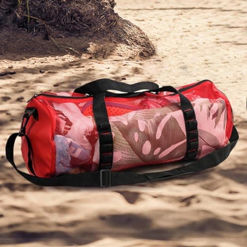 Mesh Dive Bag, Large Mesh Duffle Bag for Dive or Snorkel Equipment, Mesh Gym Bag Mesh Duffle Bag Snorkel Bag, Diving Snorkel Gear Bags, Perfect for Travel Swim Gym — view 3