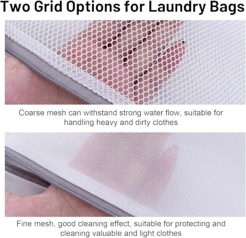 10 Pack Mesh Laundry Bags for Washing Machine, Wash Bags for Delicates — view 5