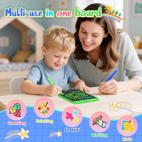Party Bag Fillers for Kids, 12-Pack 6.5 Inch Lcd Drawing Tablet for Kid Drawing Pad for Kids Toys for Boys Girls 3-8 Party Bag Fillers Toddler Toy 3-8 year old Boy Girl Gift Pass The Parcel Prizes — view 4