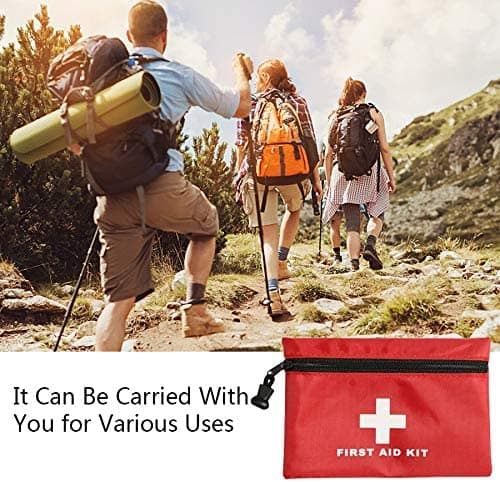 AOUTACC 6 Pack Mini First Aid Kit Empty Pouch, Travel Empty First Aid Kit Pouch Bag for Emergency at Home, Office, Car, Outdoors, Boat, Camping, Hiking(Bag Only) — view 6