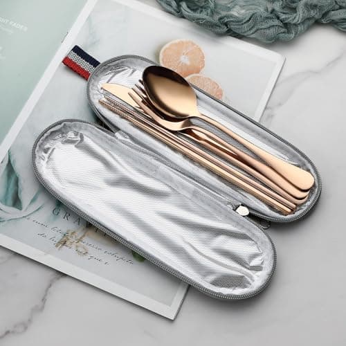 DEVICO Travel Cutlery Set, Stainless Steel Camping Cutlery Set for 1 — view 3