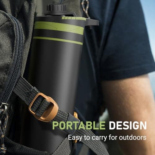 Purewell Press Filter Water Bottle – 0.01μm Ultrafiltration + Carbon Fiber + PP Cotton, 10000L Capacity, 500ml Per Press, Portable Water Purifier Bottle for Camping, Hiking, Travel & Emergency — view 6