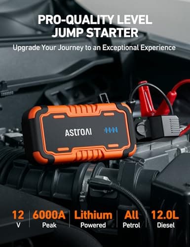 AstroAI 6000A P12 Jump Starter Power Pack (All Petrol / 12L Diesel) — view 2