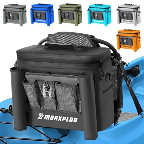 MORXPLOR Kayak Cooler,Waterproof Kayak Seat Back Cooler for Kayaking,Kayak Accessories Cooler Bag,Protable Ice Chest,Beach Cooler,Travel Cooler for Camping or Lunch Bag