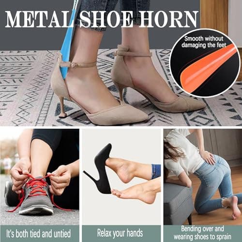 Long Handled Travel Shoe Horn Horns Pull Chausse Pied Telescopic, 2 Pcs — view 6